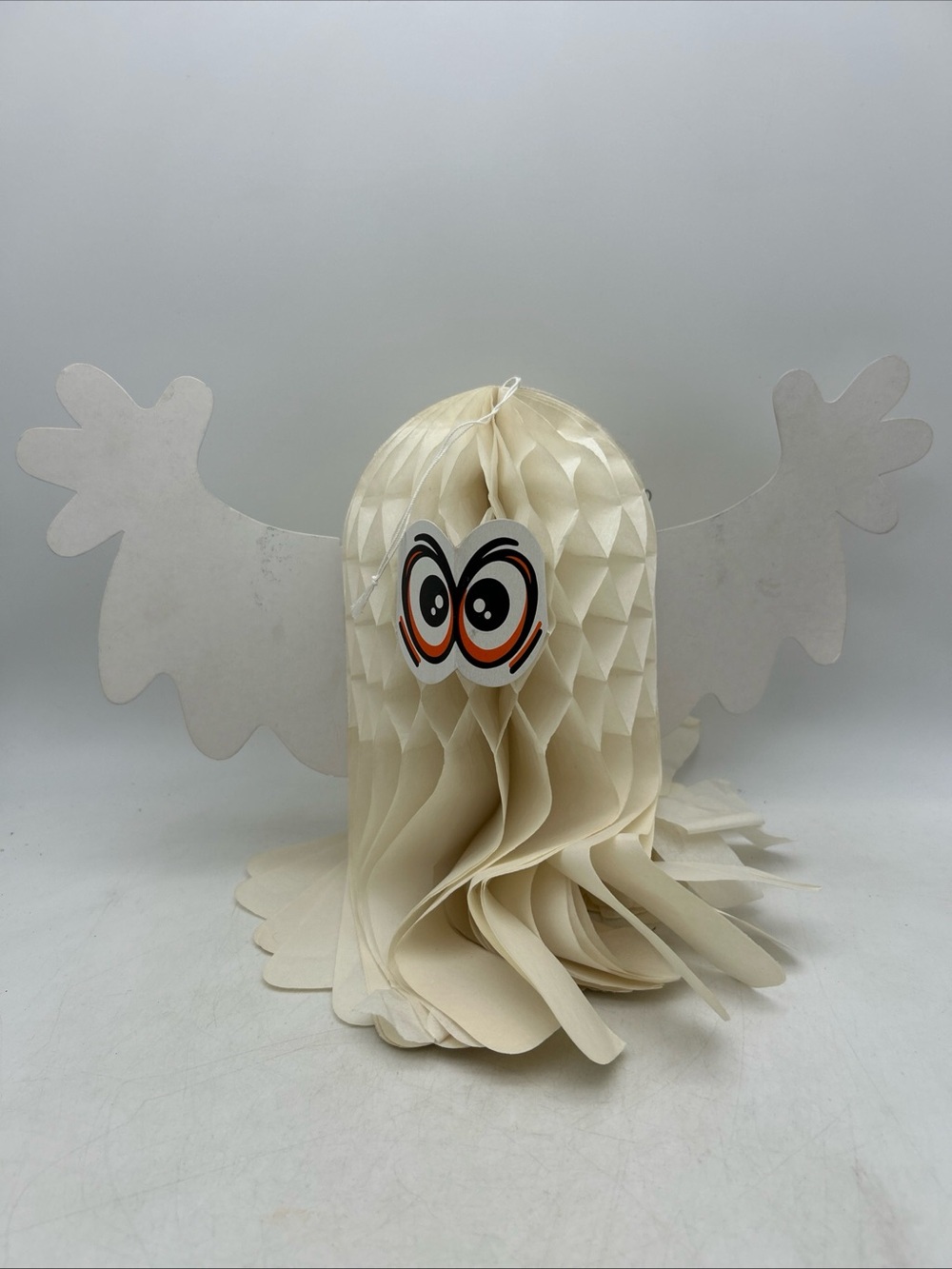 Vintage Halloween Papel Freelance 11" Honeycomb Ghost Hanging Decoration